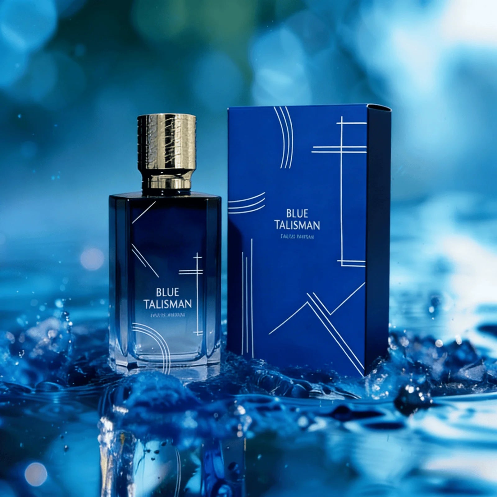 Enchanting Flower Fragrance, Unisex Woody Cologne, Fashion Blue Charm Perfume, Long-Lasting Scent for Men Women, Daily Dating
